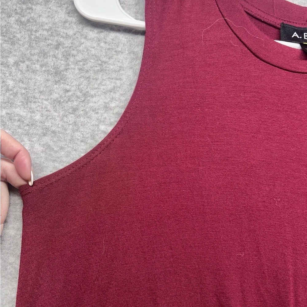 A. Byer Sleeveless Wine Midi Dress - Picture 5 of 8
